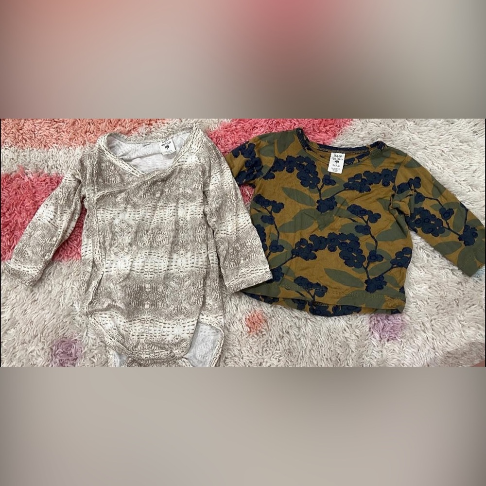 Kate Quinn Long Sleeve Bamboo Tops 6-12 and 12-18